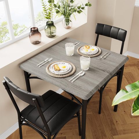 Gaomon Dining Table Set For 2, Kitchen Table And Chairs For 2 With ... pertaining to Space-saving solutions for small dining table with 2 chairs set in compact homes